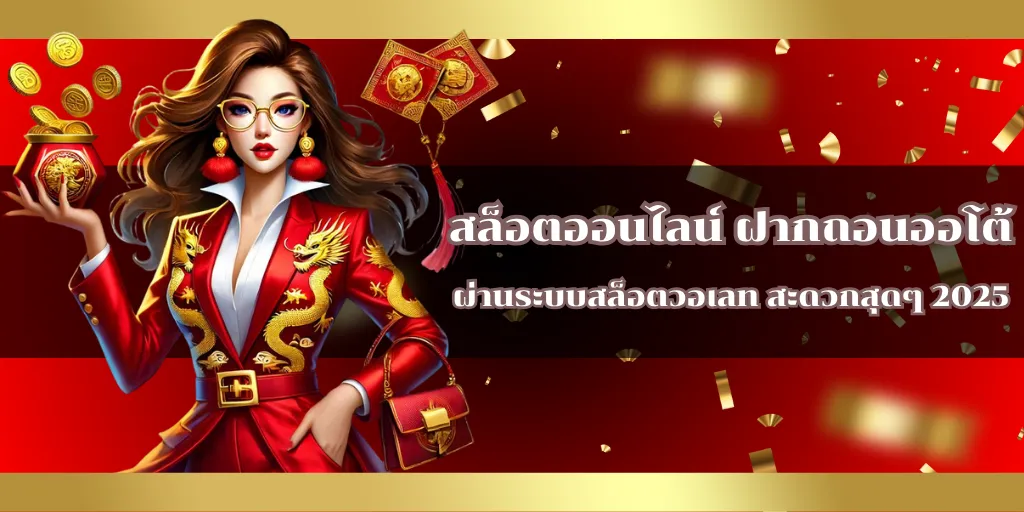 สล็อตออนไลน์ ฝากถอนออโต้ ผ่านระบบสล็อตวอเลท สะดวกสุดๆ 2025